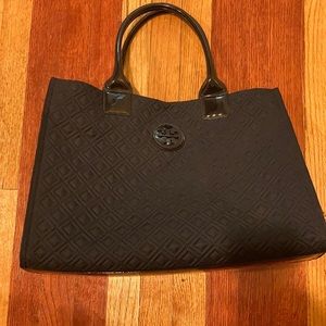 Black quilted Tory Burch bag